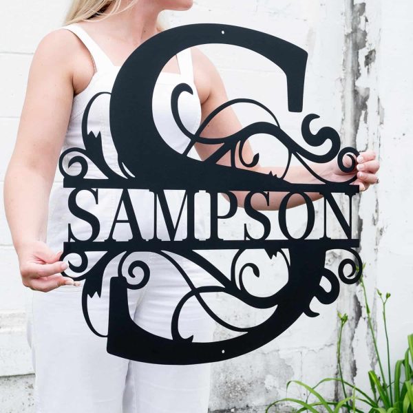 Personalized Metal Name Sign - Image 3