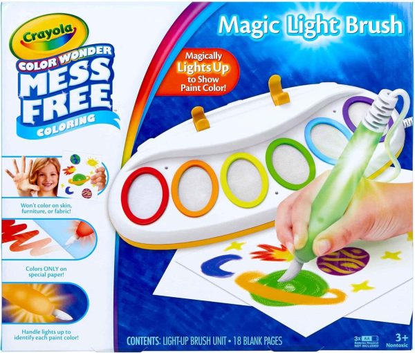 Crayola Mess Free Light Brush Kids Painting Toy