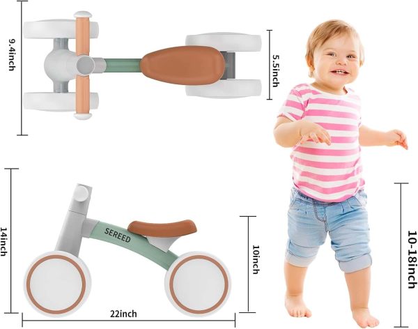 Sereed Toddler Balance Bike 4-wheel First Birthday Gift - Image 2