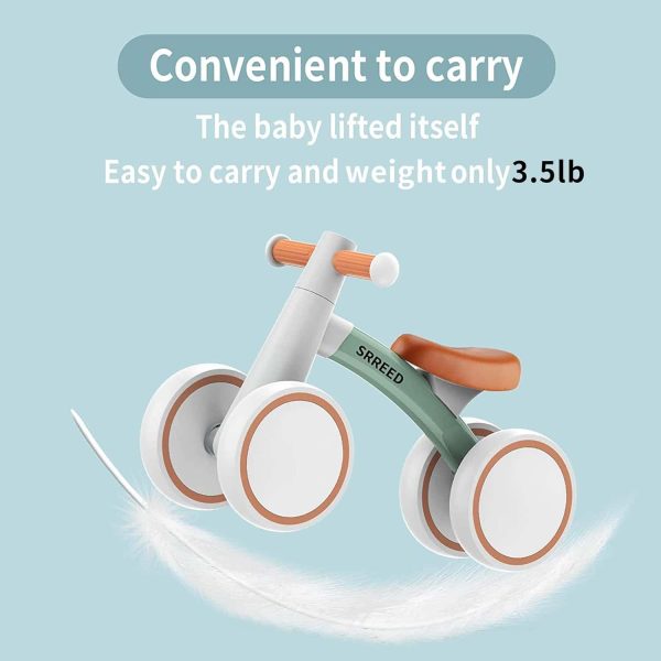 Sereed Toddler Balance Bike 4-wheel First Birthday Gift - Image 3
