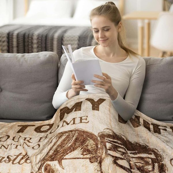 Censiher Romantic Wife Blanket Anniversary Gift - Image 2