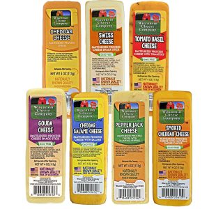 Wisconsin Cheese Variety Pack: Cheddar, Gouda, Salami