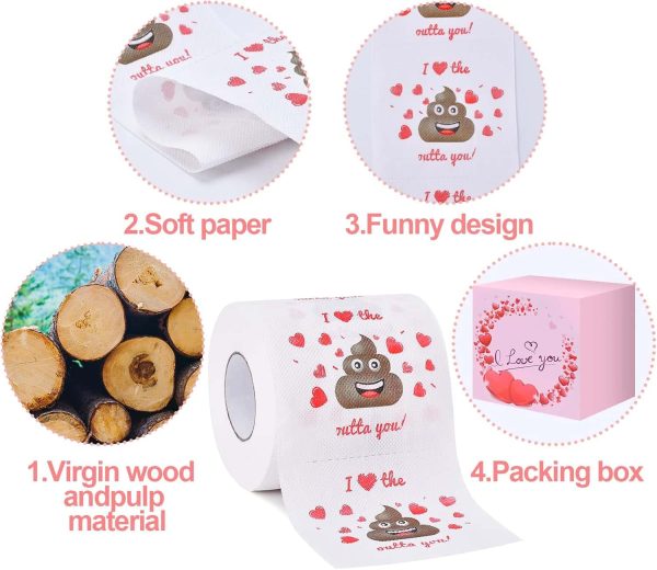 Valentine Romantic Gag Gifts Novelty Toilet Paper - Image 3