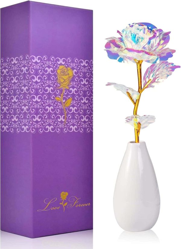 Mother's Day Gift: Artificial Rose With Vase