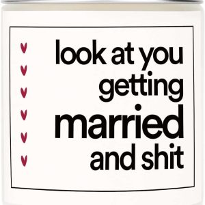 Baubledazz Bridal Candle: Lavender Soy Wax, Engagement Gift