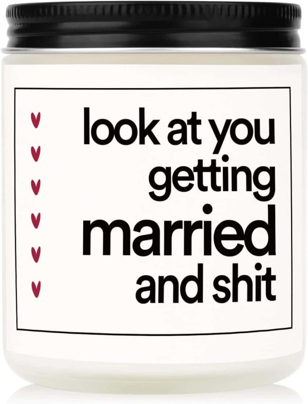 Baubledazz Bridal Candle: Lavender Soy Wax, Engagement Gift