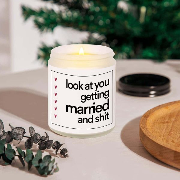 Baubledazz Bridal Candle: Lavender Soy Wax, Engagement Gift - Image 2