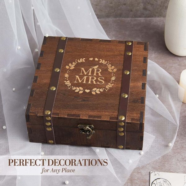Aw Bridal Wedding Memory Box Wood Keepsake Gift - Image 2