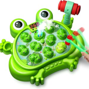 Hoperock Toddler Whack Frog Game: Musical Lights Toy