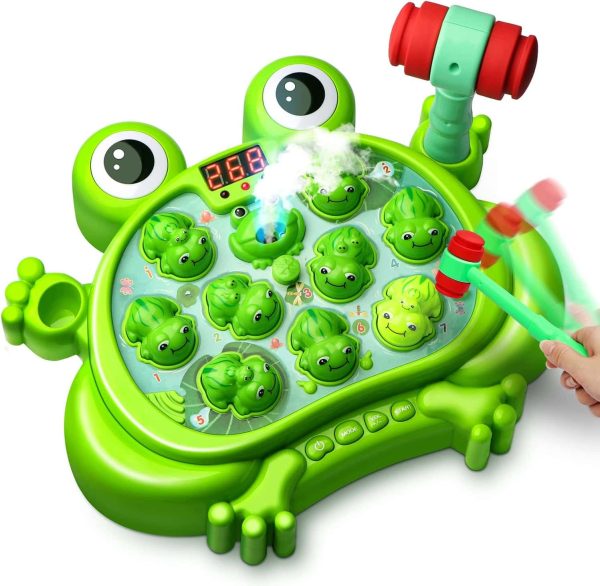 Hoperock Toddler Whack Frog Game: Musical Lights Toy