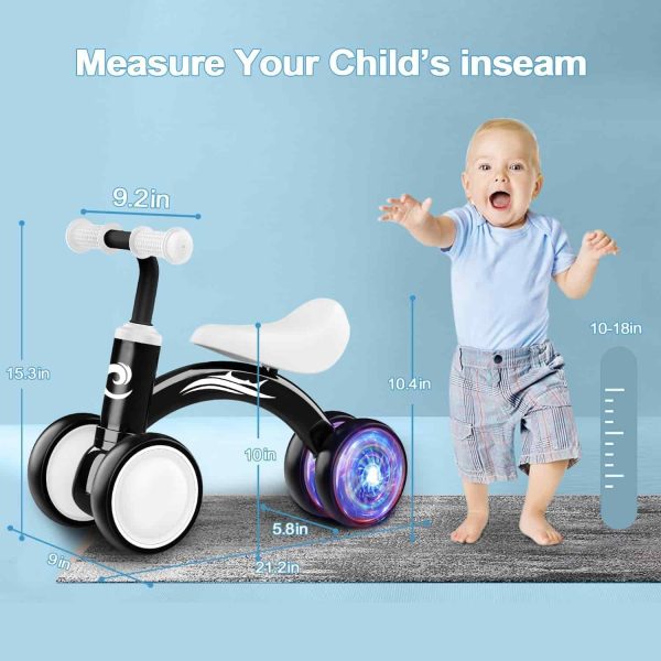 Colorful Baby Balance Bike: Toddler's First Ride - Image 2