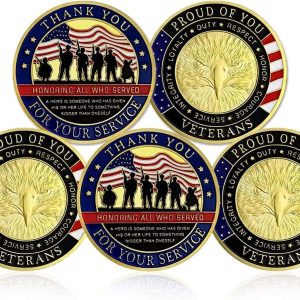 Military Appreciation Veteran Challenge Coin Set