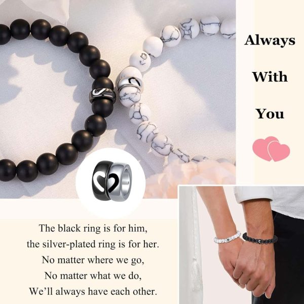 Ungent Them Couples Rings Bracelets Gift Set - Image 2