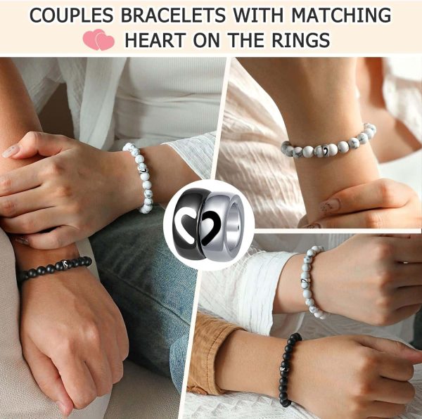 Ungent Them Couples Rings Bracelets Gift Set - Image 3