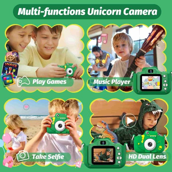 Hd Dinosaur Kids Camera: Cute Toddler Gift - Image 2