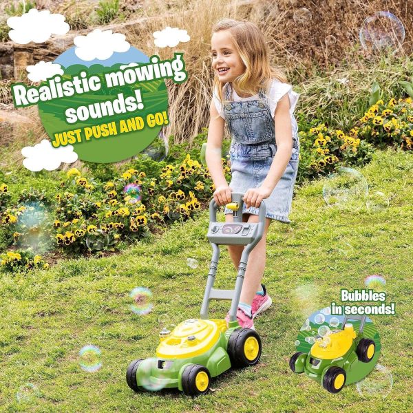 John Deere Toddler Bubble Mower Toy Outdoor Indoor - Image 2