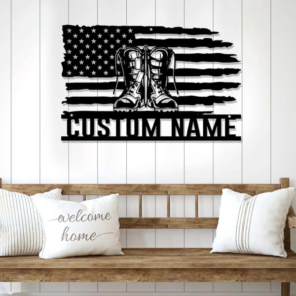 Veteran Led Metal Sign Patriotic Decor - Image 2