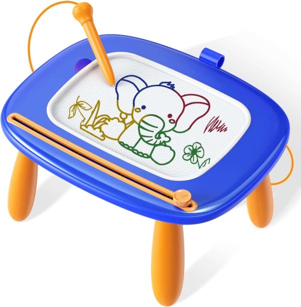 Toddler Magnetic Drawing Board, Educational Toy 1-3 Yr, Blue