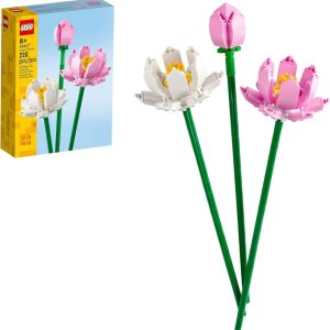 Lego Lotus Flower Toy: Kids Decorative Gift Display
