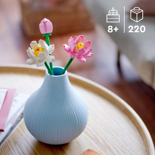 Lego Lotus Flower Toy: Kids Decorative Gift Display - Image 2