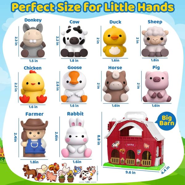 Kmuysl Animal Farm Playset Montessori Toddler Gift - Image 3