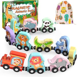 Montessori Magnetic Animal Train Toddler Gift Set