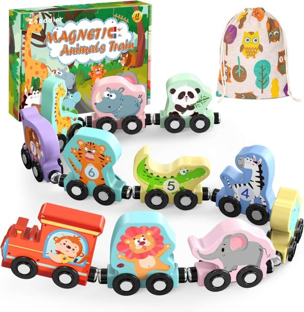 Montessori Magnetic Animal Train Toddler Gift Set