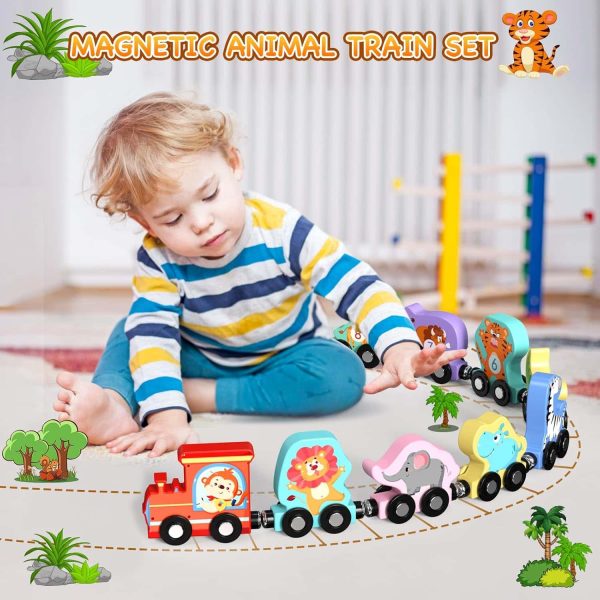 Montessori Magnetic Animal Train Toddler Gift Set - Image 2
