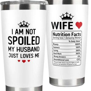 Romantic Wife Gift 20oz White Tumbler