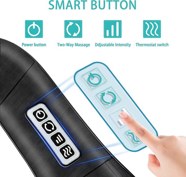 Aerlang Shiatsu 4d Electric Heated Neck Back Massager - Image 2