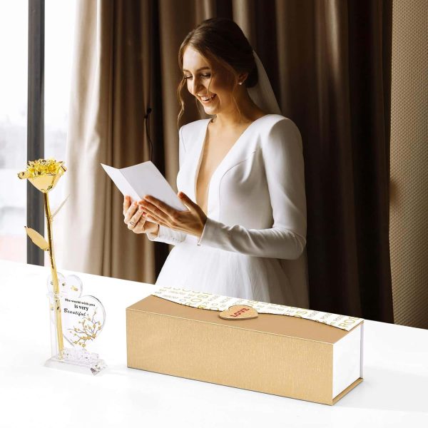 Gold Dipped Rose 24k Romantic Gift Women's Birthday - Image 2