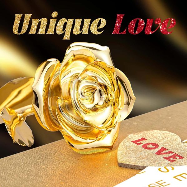 Gold Dipped Rose 24k Romantic Gift Women's Birthday - Image 3