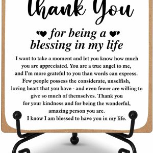 Grateful Blessing Wooden Plaque Decor Gift