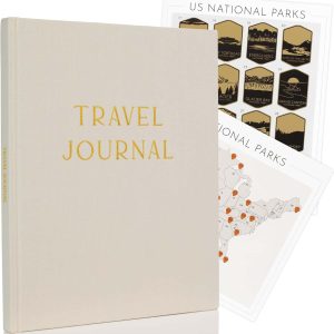 Beautiful Linen Travel Journal Gift For Women