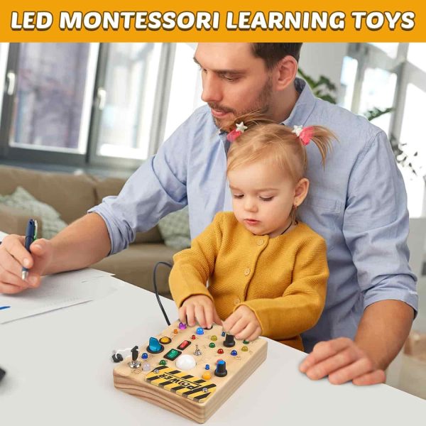 Joyreal Montessori Sensory Busy Board Toy Gift - Image 2