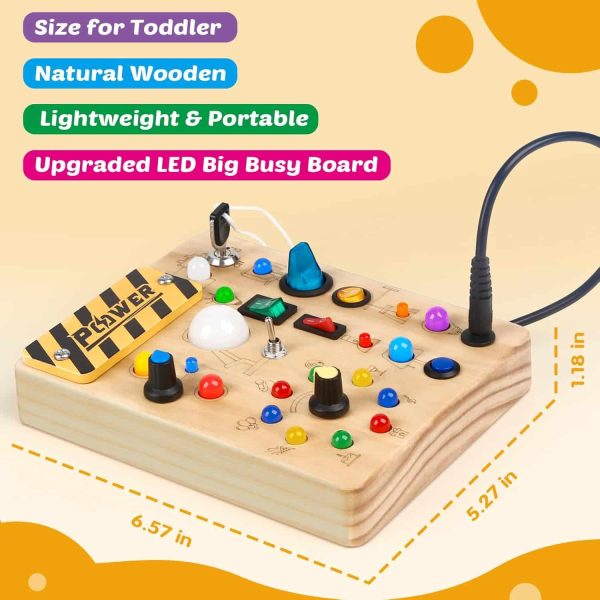Joyreal Montessori Sensory Busy Board Toy Gift - Image 3