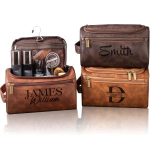 Custom Men's Toiletry Dopp Kit Travel Gift