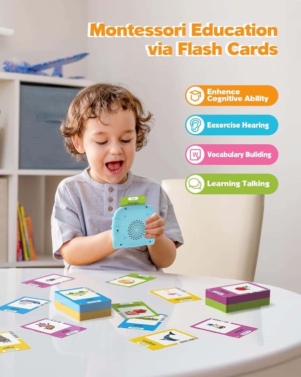 Talking Flash Cards Toddler Language Montessori Autism Sensory - Image 3