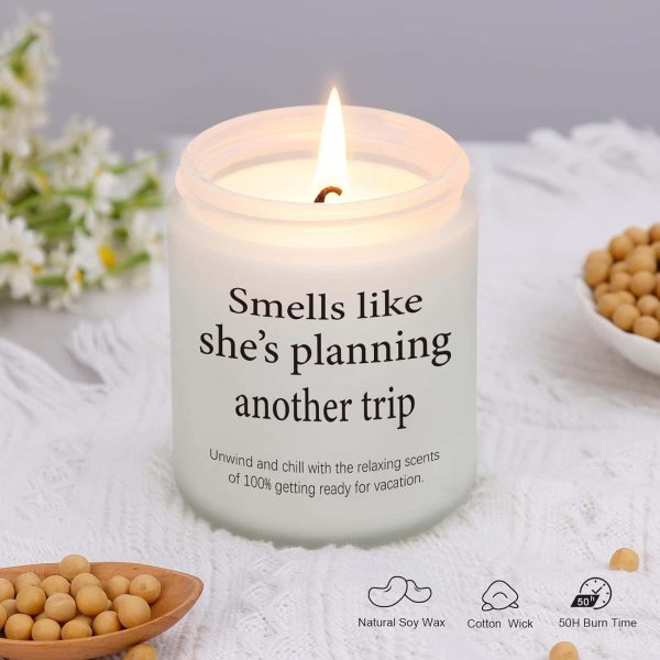 Travel Gifts Women Scented Candle Vacation Essentials - Image 2