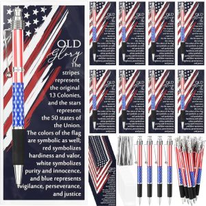 Patriotic American Flag Pens Bookmarks Veterans Gifts