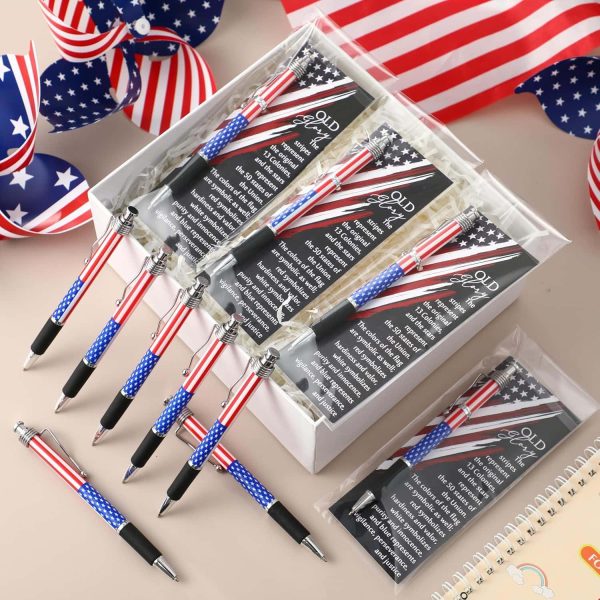 Patriotic American Flag Pens Bookmarks Veterans Gifts - Image 2
