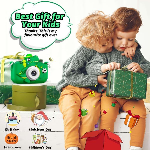 Dinosaur Kids Camera: Cute Digital Toy Gift Bundle - Image 2