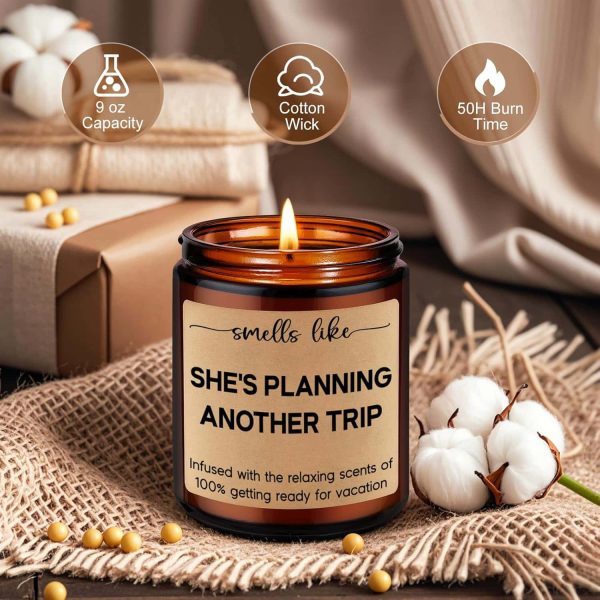 Leado Travel Candles: Funny Gifts For Women & Travelers - Image 3