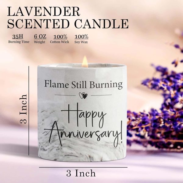 Anniversary Candle Romantic Gift Men Women Couples 6oz - Image 2