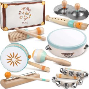 Montessori Wooden Percussion Baby Music Toys Neutral