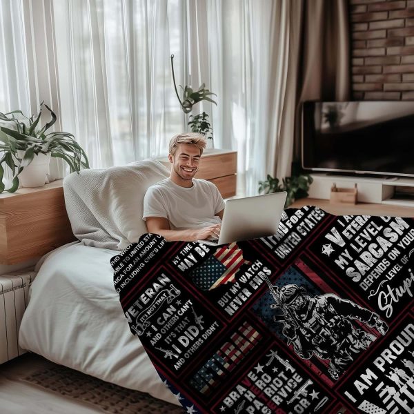 Veteran Gifts Blanket Vietnam Navy Army Air Force - Image 2