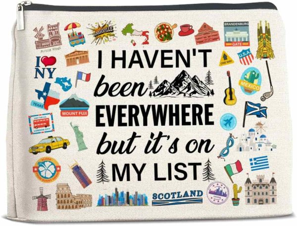 Adventure Travel Makeup Bag - Wanderlust Gift For Women