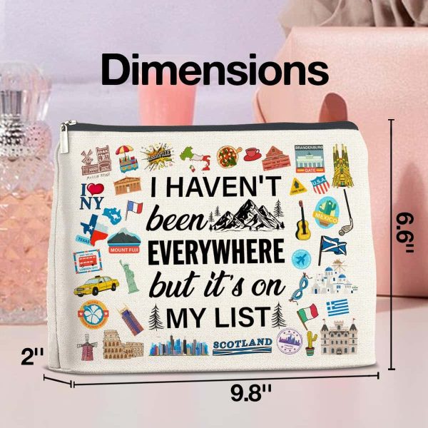 Adventure Travel Makeup Bag - Wanderlust Gift For Women - Image 2