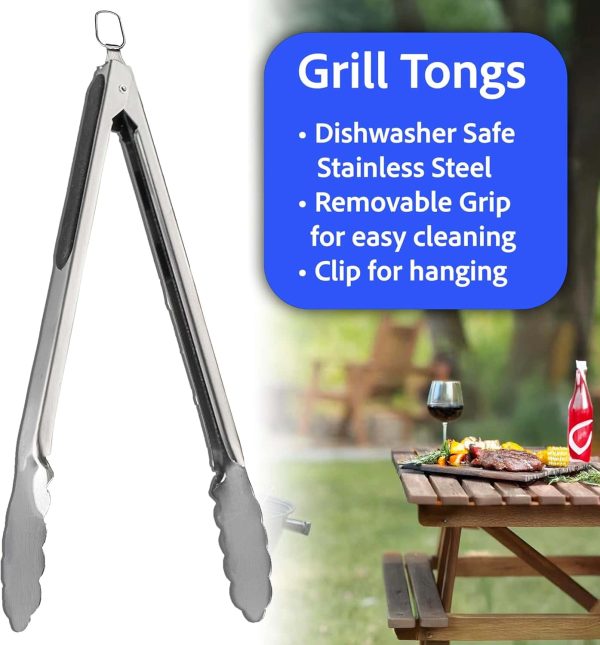 Dad Bbq Tool & Spices Set: Grill Spatula, Tongs, Daddy Spices - Image 3
