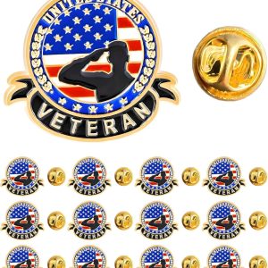 Veterans Day Enamel Pins Usa Patriotic Souvenir